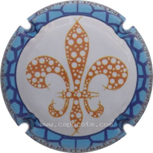 Capsule 8- Contour bleu et bleu foncé, Lys orange