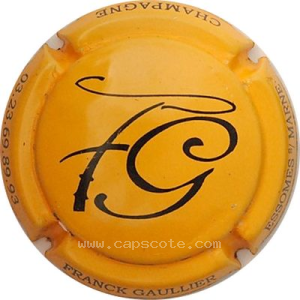 Capsule Abricot et noir, grosses lettres sur contour