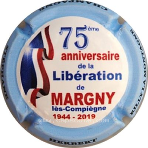 Capsule 75 ème anniversaire de la libération, contour bleu ciel