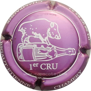 Capsule Rosé-violacé et blanc, 1er cru