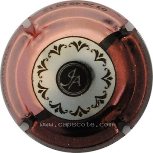 Capsule Argent et noir, contour rosé et bordeaux