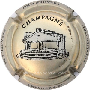 Capsule Or pâle, noir et blanc Premier cru
