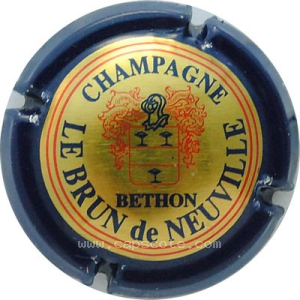 Capsule Or, contour bleu Foncé, lettres épaisses