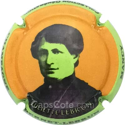 Capsule Orange, contour vert pâle