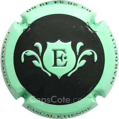 Capsule Noir mat, contour vert