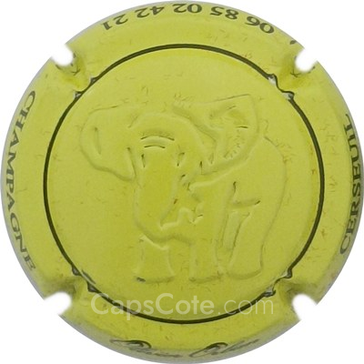 Capsule Vert-jaune pâle, liseret noir