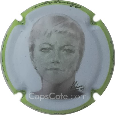 Capsule a-Bleu très pâle, contour vert, N°----/1000