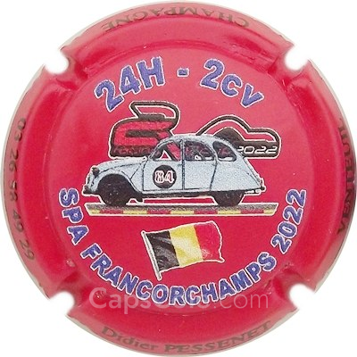 Capsule Fond rouge, en relief, N°---/300