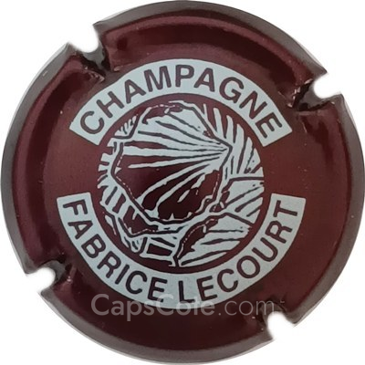 Capsule Bordeaux foncé et blanc
