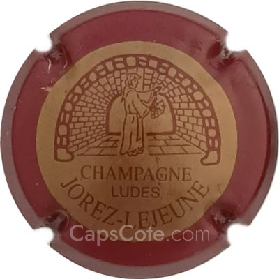 Capsule Or, contour bordeaux.