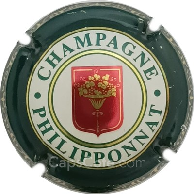 Capsule Ecusson rouge et or, Ctr vert