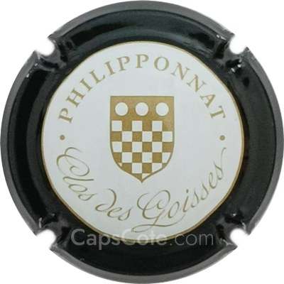 Capsule Blanc, or, contour noir