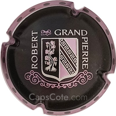 Capsule Contour mauve métallisé, lettres grises