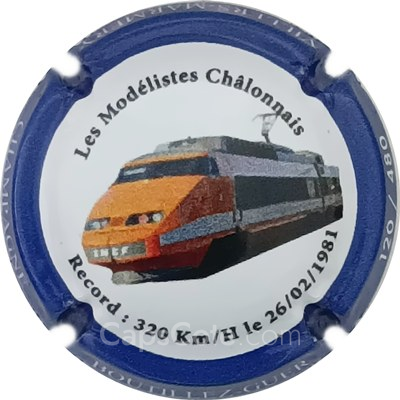 Capsule d - TGV, Record 320Km..., Ctr bleu foncé, N°---/480