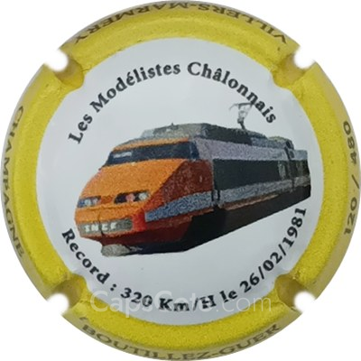 Capsule d - TGV, Record 320Km..., Ctr jaune, N°---/480