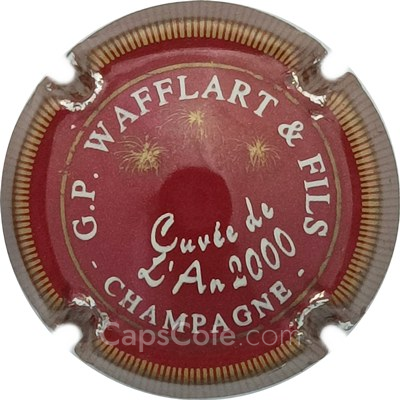 Capsule Bordeaux et or, striée