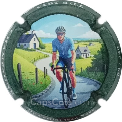Capsule Cyclisme, Tour de france 2025, Ctr vert foncé, N°---/240