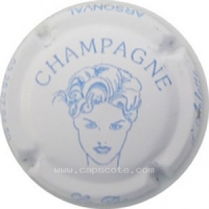 Capsule Visage blanc et bleu, lettres fines