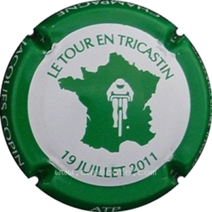 Capsule Blanc contour vert