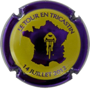 Capsule Jaune, contour violet