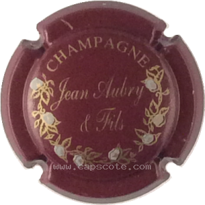 Capsule Bordeaux foncé, fleurs blanches