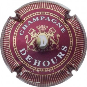 Capsule Bordeaux et or brillant, verso or