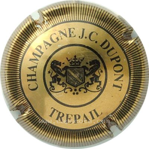 Capsule Or-bronze et noir, striée