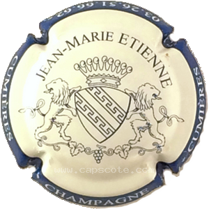 Capsule Blanc, contour bleu