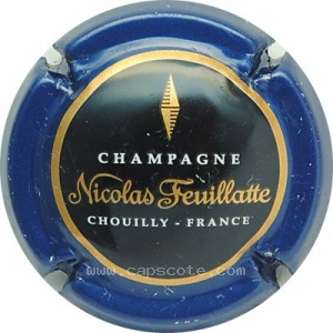 Capsule Contour bleu, centre noir