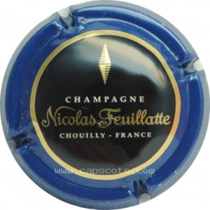 Capsule Contour bleu, centre noir