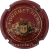 Capsule Fourmet - Hery  Bordeaux et or (blason bas)