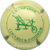 Capsule Couvreur Fondeur Crème et vert, striée