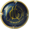 Capsule Clergeot Michel Bleu nuit et or, contour or