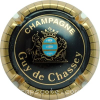Capsule De Chassey Guy Noir et or bleu, striées larges