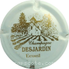 Capsule Desjardin  Blanc et or, champagne épais