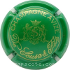 Capsule De Sousa Vert et or, dessin fin