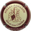 Capsule Follet Ramillon  Grappe épaisse, bordeaux foncé, crème