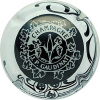 Capsule Gaudinat J. P.  Noir, contour blanc