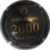 Capsule Collet Millésime 2000, noir et or