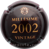 Capsule Collet Millésime 2002, marron foncé et or