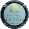 Capsule Germain  Contour bleu métal, lettres or