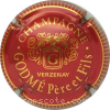 Capsule Godmé P. et F.  Rouge et or, striée