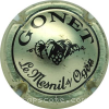 Capsule Gonet  Or pâle et noir