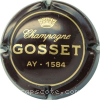 Capsule Gosset  Marron écriture or