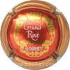Capsule Gosset  Grand rosé, rosé et or 