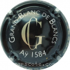 Capsule Gosset  Grand blanc de blanc, écriture blanche