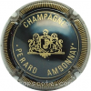 Capsule Perard J. et Fils Noir et or, petites stries
