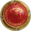 Capsule Comte de Brismand Rouge, contour or, dessin fin