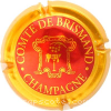Capsule Comte de Brismand Rouge, contour or jaune