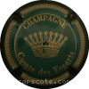 Capsule Comte des essarts Vert foncé et or striée